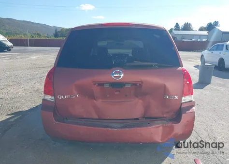 2004 Nissan Quest 3.5 S from USA, damaged, VIN 5N1BV28U74N336892